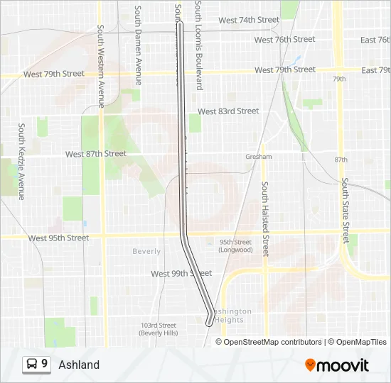 9 Bus Line Map
