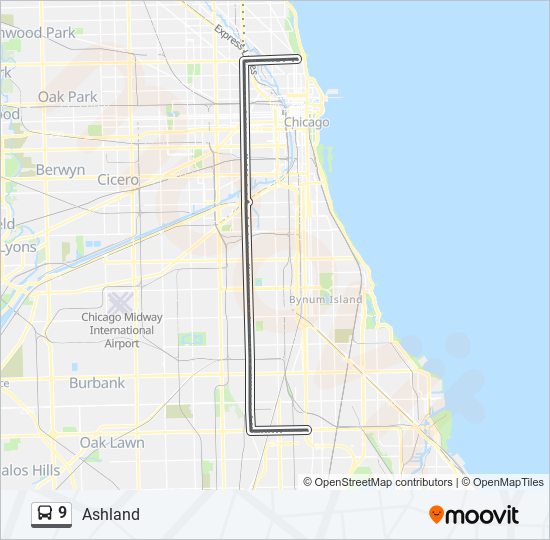 9 Bus Line Map