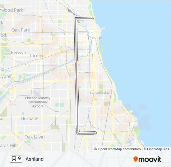 9 Bus Line Map