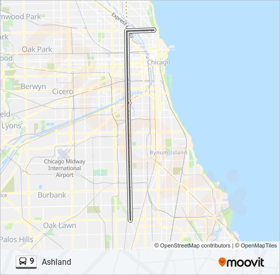 9 bus Line Map