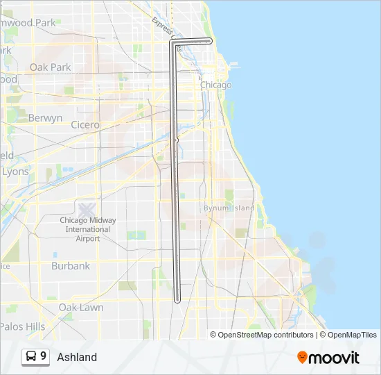 9 Bus Line Map