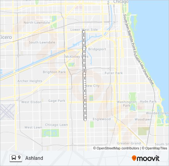 9 Bus Line Map