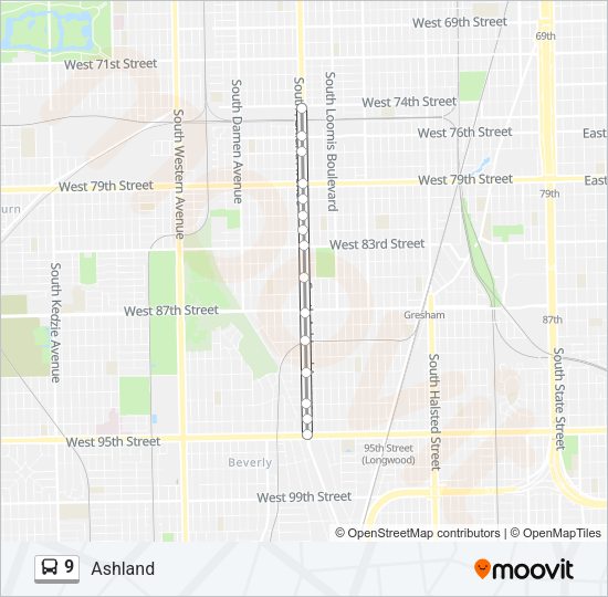 9 Bus Line Map