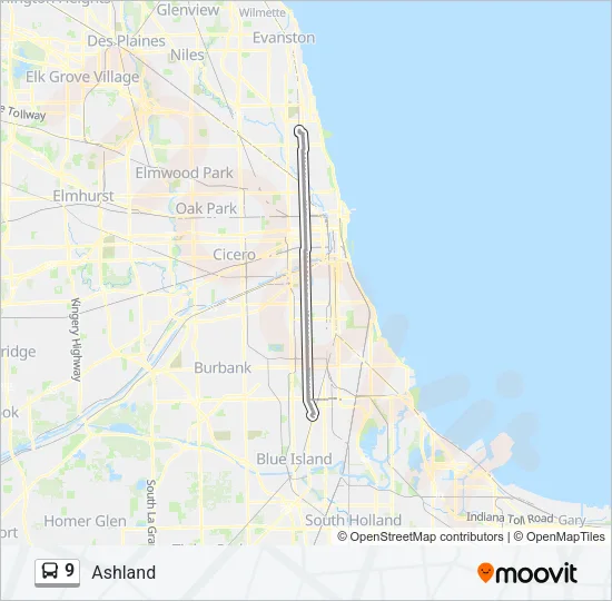 9 Bus Line Map