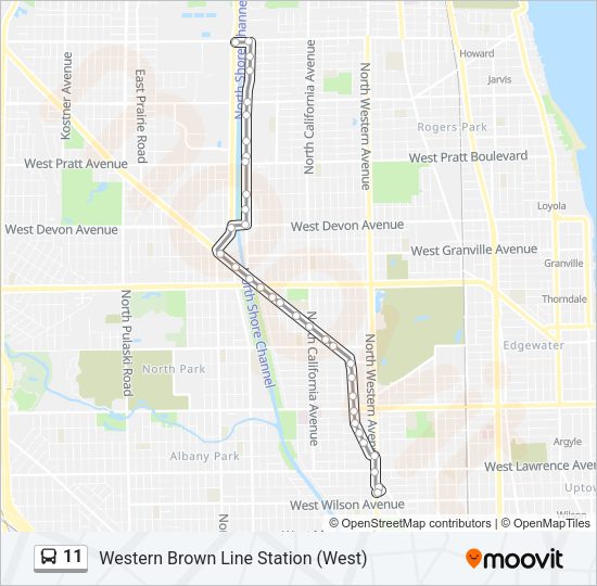 11 Bus Line Map