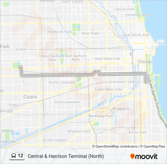 12 Bus Line Map