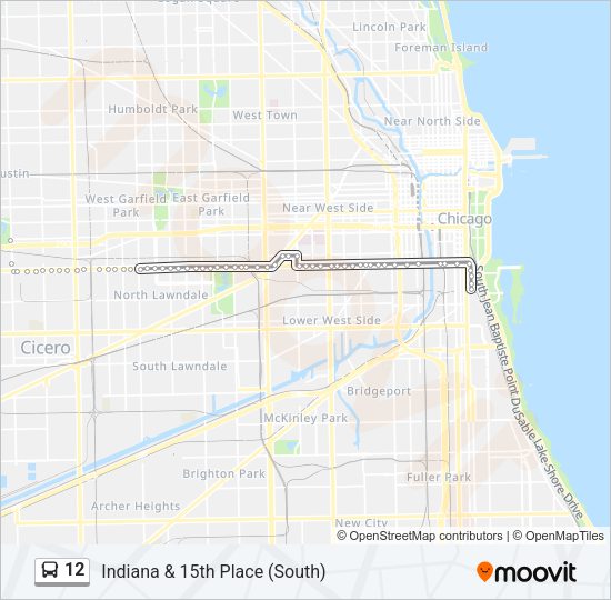 12 Bus Line Map