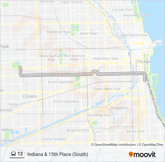12 Bus Line Map