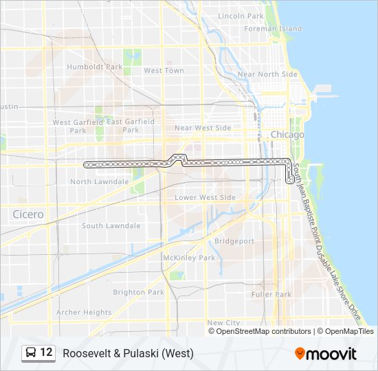 12 Bus Line Map