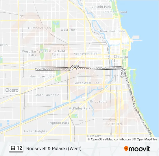 12 Bus Line Map