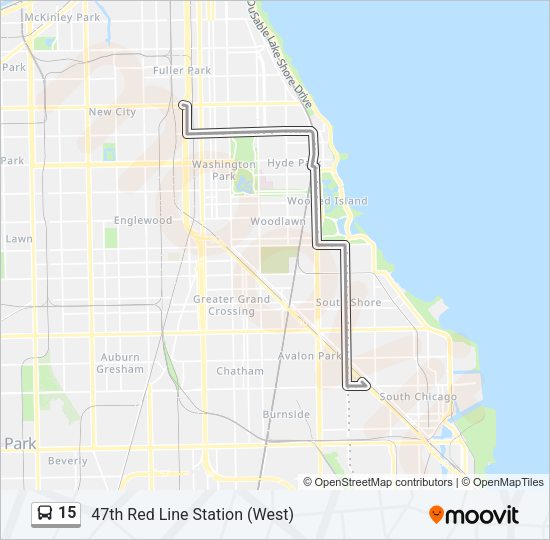 15 Bus Line Map