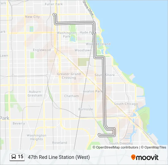 15 Bus Line Map