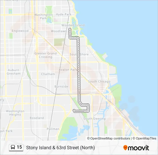 15 Bus Line Map