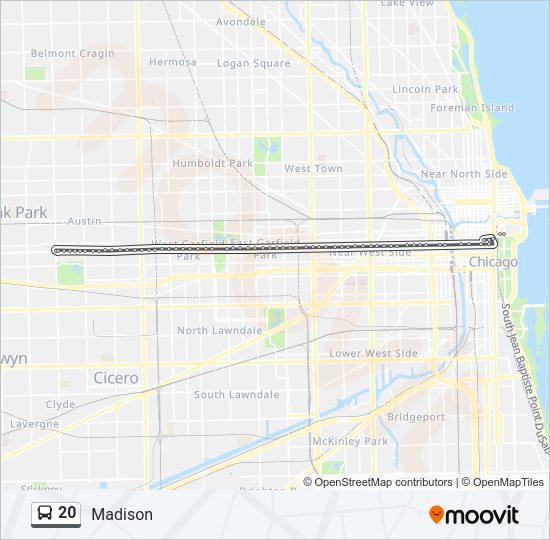 20 bus Line Map