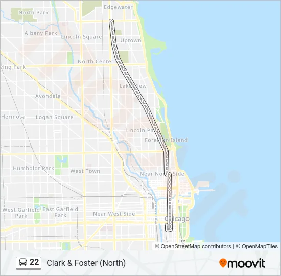 22 Bus Line Map