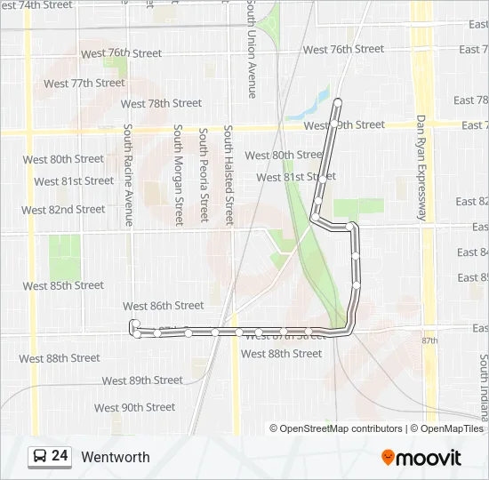 24 Bus Line Map