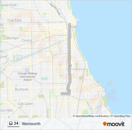 24 Bus Line Map