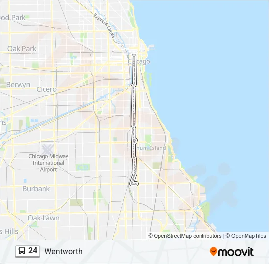 24 Bus Line Map
