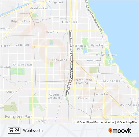 24 bus Line Map