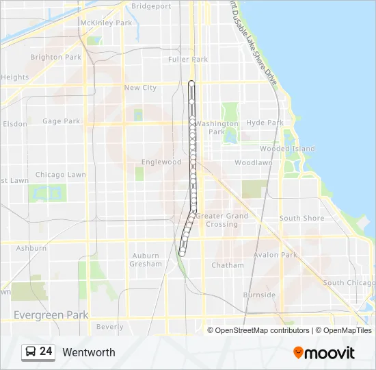 24 Bus Line Map