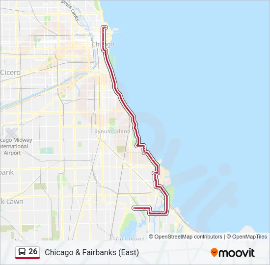 26 Bus Line Map
