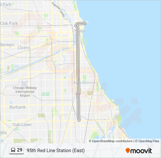 29 Bus Line Map