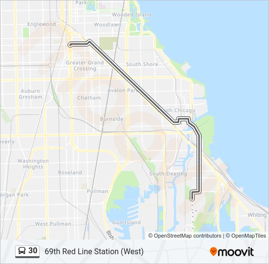 30 Bus Line Map