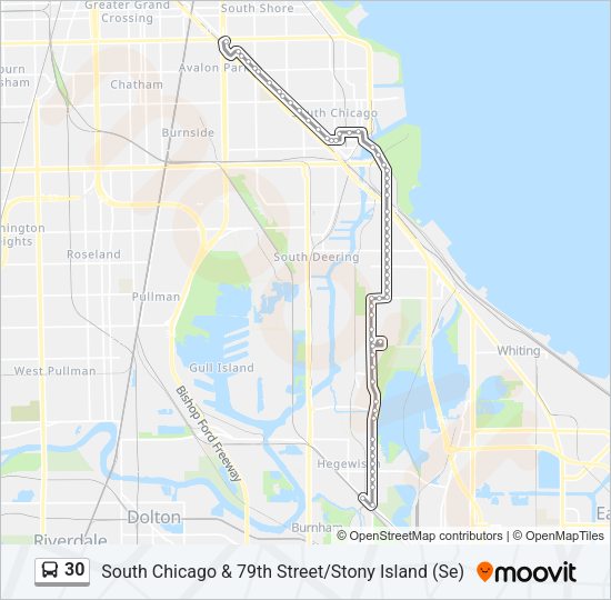 30 Bus Line Map