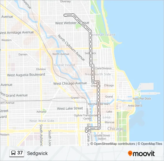 37 Bus Line Map