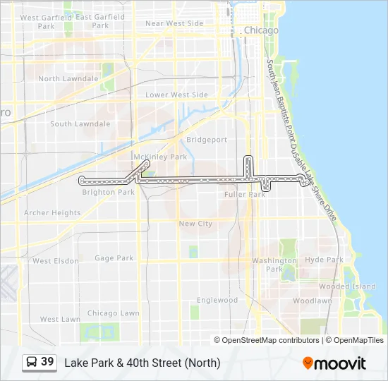 39 Bus Line Map