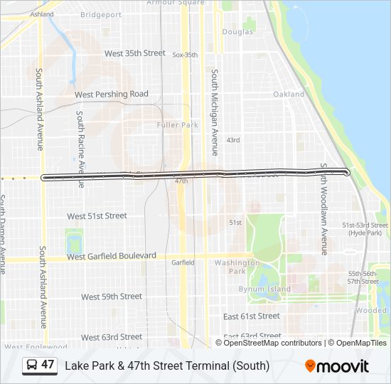 47 Bus Line Map