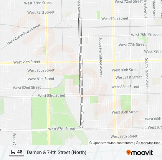 48 Bus Line Map