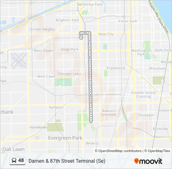 48 Bus Line Map