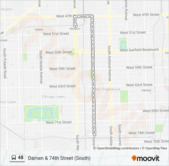 48 Bus Line Map