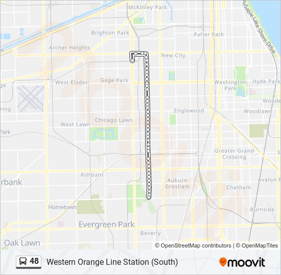 48 bus Line Map