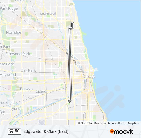 50 bus Line Map