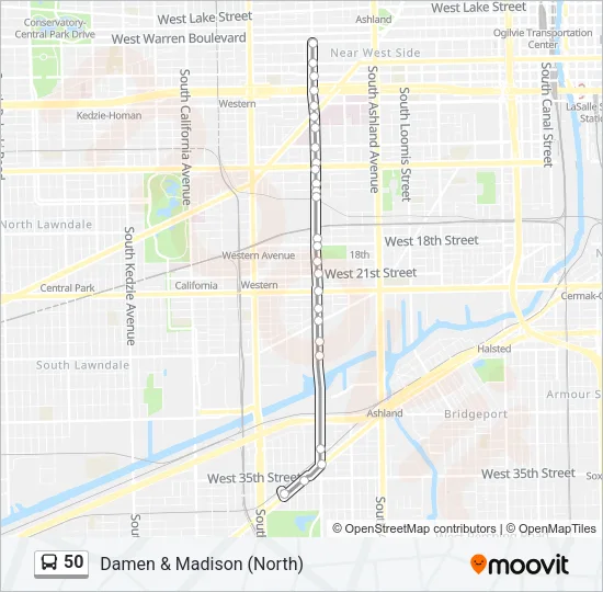 50 Bus Line Map