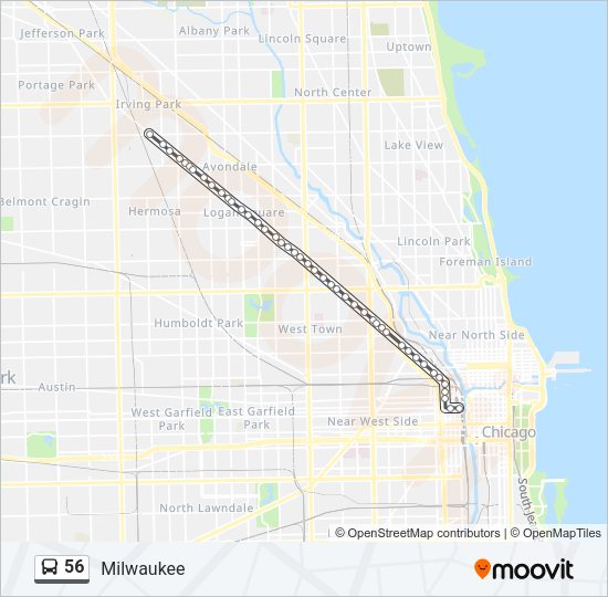 56 bus Line Map