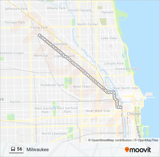 56 Bus Line Map