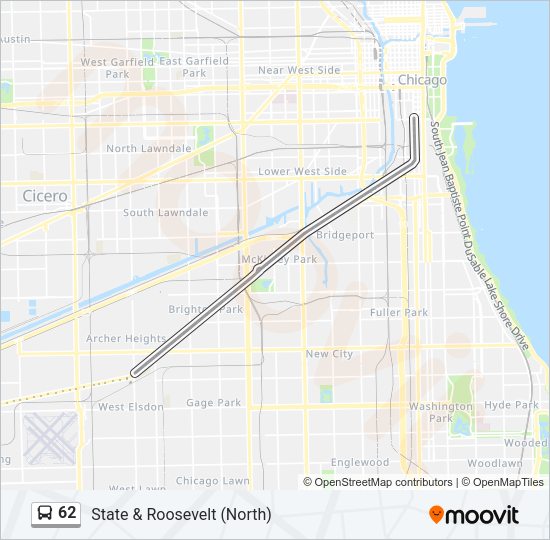 62 Bus Line Map