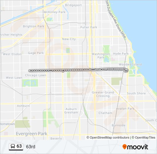 63 Bus Line Map