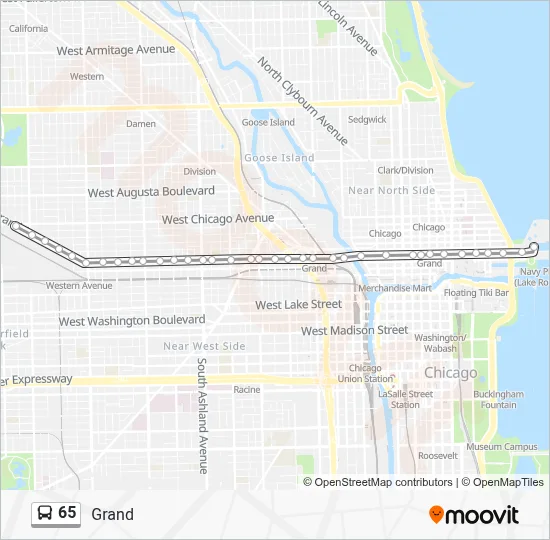 65 Bus Line Map