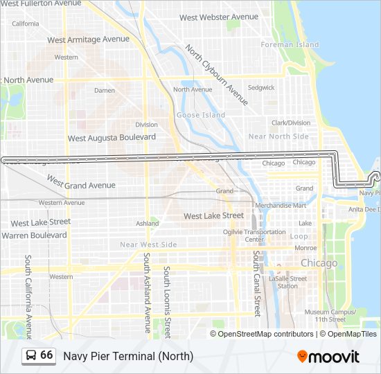 66 Bus Line Map