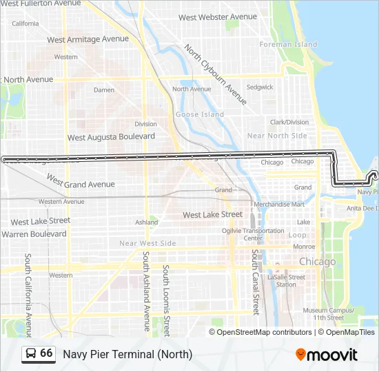 66 Bus Line Map