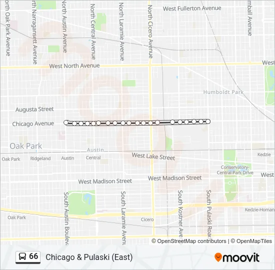 66 Bus Line Map