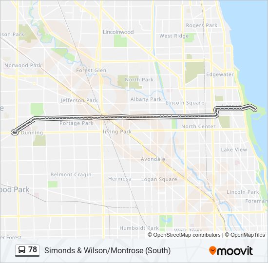 78 Bus Line Map