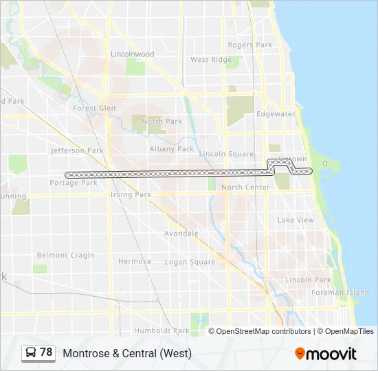 78 Bus Line Map