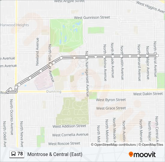 78 Bus Line Map