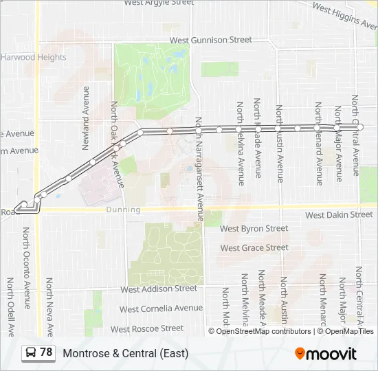 78 Bus Line Map