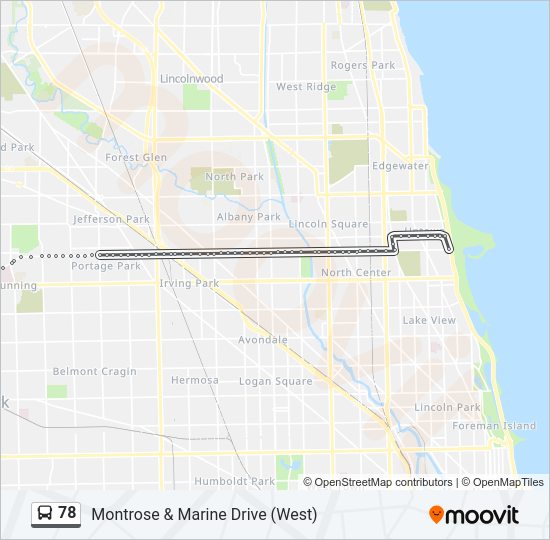 78 bus Line Map